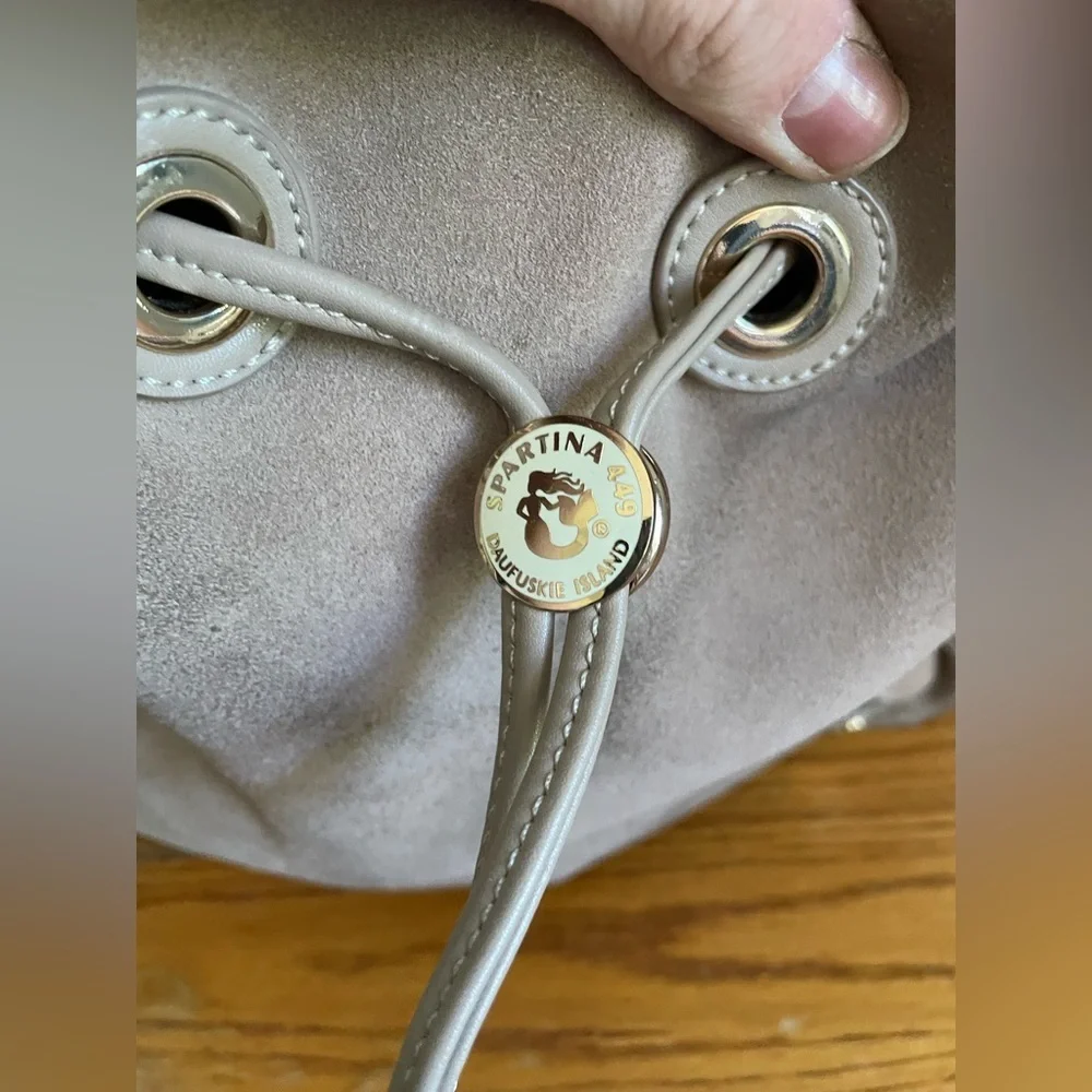 Spartina Tan Suede Harper Hobo Bag